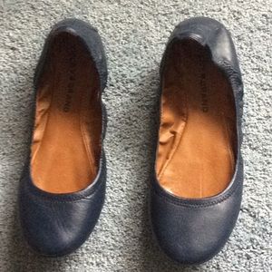 Navy blue flats